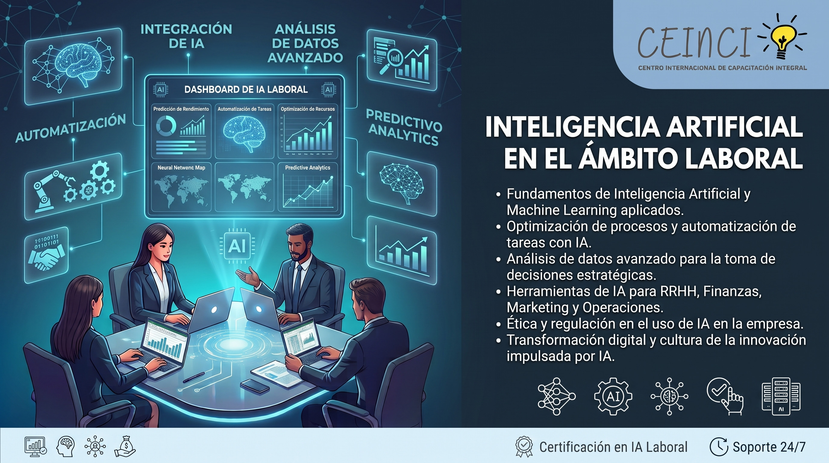 Inteligencia artificial en el ámbito laboral.